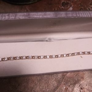 Cubic zirconia tennis bracelet